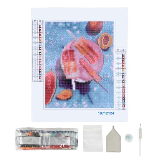 6 Pack: Fruit Popsicle Painting Diamond Art Kit by Make Market®